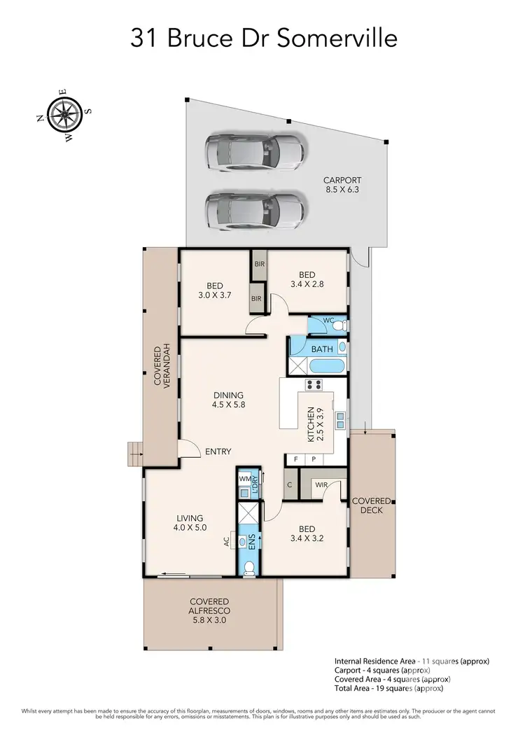 Floorplan of Homely house listing, 31 Bruce Drive, Somerville VIC 3912