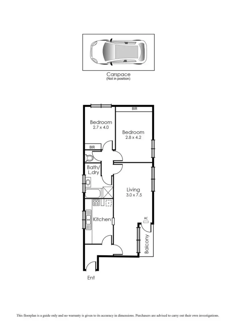 Floorplan of Homely apartment listing, 7/49 Ruskin Street, Elwood VIC 3184