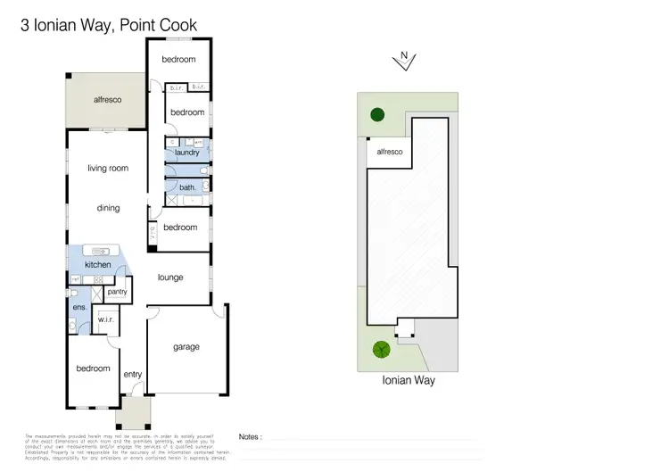 Floorplan of Homely house listing, 3 Ionian Way, Point Cook VIC 3030