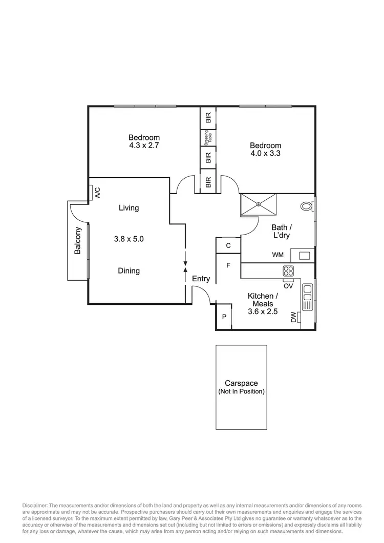 Floorplan of Homely apartment listing, 8/10 Hoddle Street, Elsternwick VIC 3185