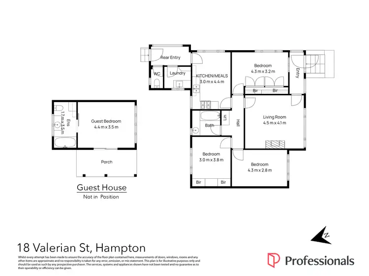 Floorplan of Homely house listing, 18 Valerian Street, Hampton VIC 3188