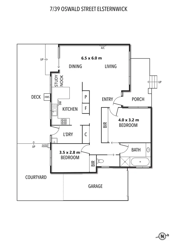 Floorplan of Homely unit listing, 7/39-41 Oswald Street, Elsternwick VIC 3185