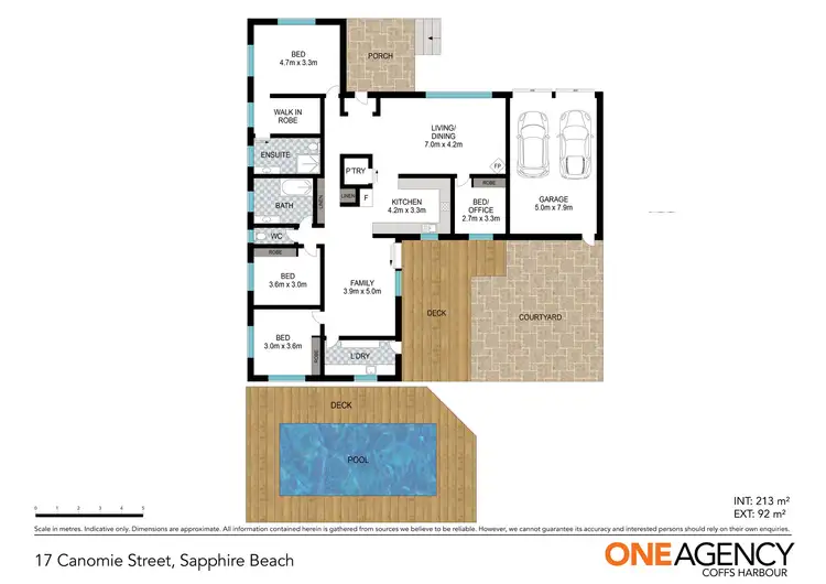 Floorplan of Homely house listing, 17 Canomie Street, Sapphire Beach NSW 2450