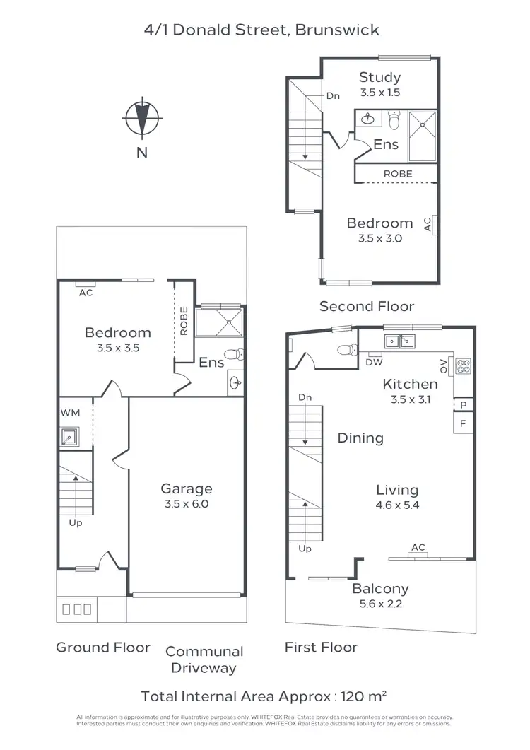Floorplan of Homely townhouse listing, 4/1 Donald Street, Brunswick VIC 3056