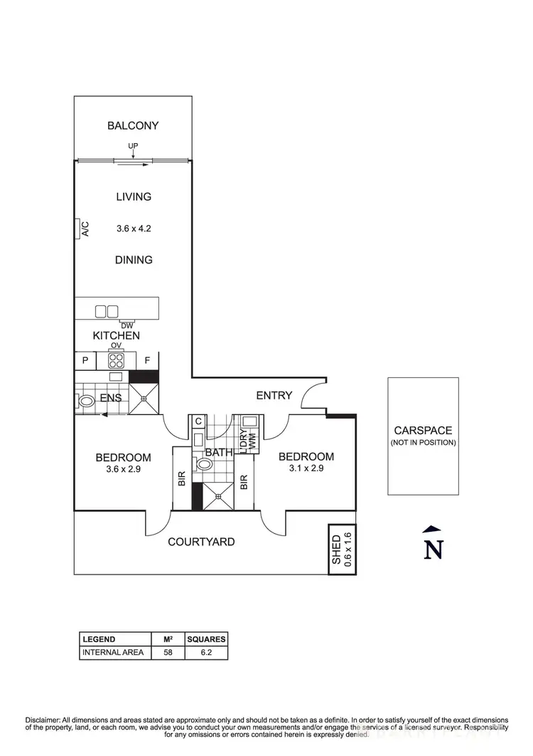 Floorplan of Homely apartment listing, g7/629 Canterbury Road, Surrey Hills VIC 3127