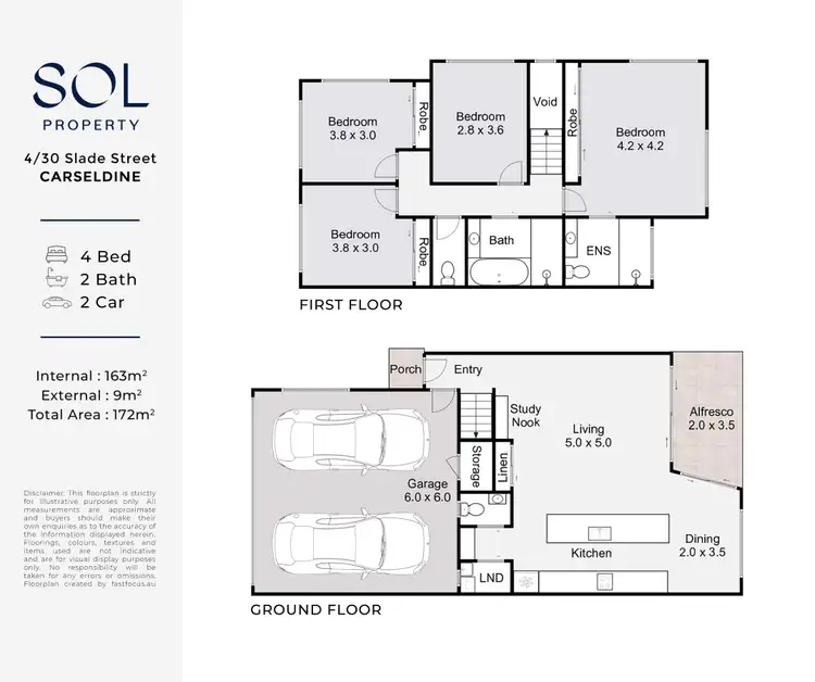 Floorplan of Homely townhouse listing, 4/30 Slade Street, Carseldine QLD 4034