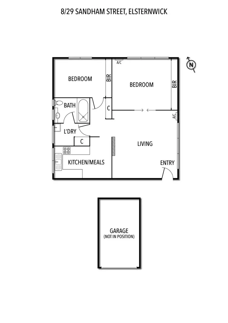Floorplan of Homely apartment listing, 8/29 Sandham Street, Elsternwick VIC 3185