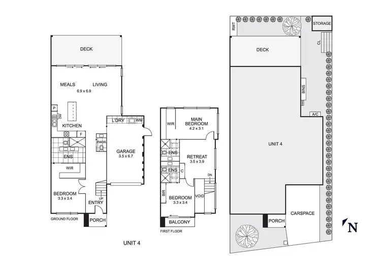 Floorplan of Homely townhouse listing, 4/2 Helm Street, Aspendale VIC 3195
