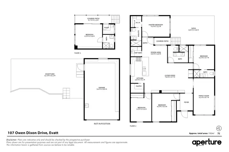 Floorplan of Homely house listing, 107 Owen Dixon Drive, Evatt ACT 2617