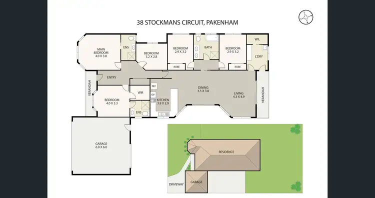 Floorplan of Homely house listing, 38 Stockmans Circuit, Pakenham VIC 3810