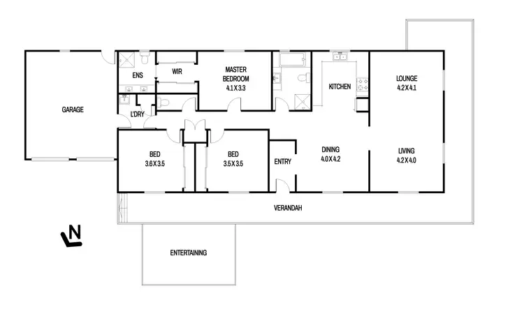 Floorplan of Homely house listing, 35 Roberts Street, Ferntree Gully VIC 3156