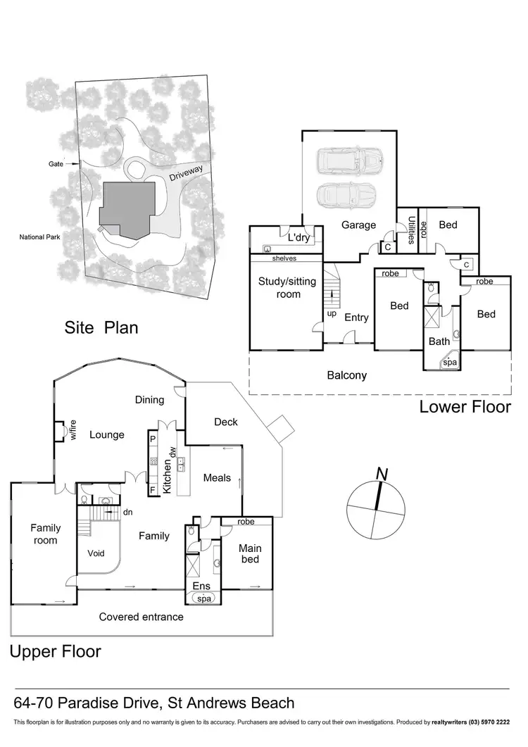 Floorplan of Homely house listing, 64-70 Paradise Drive, St Andrews Beach VIC 3941