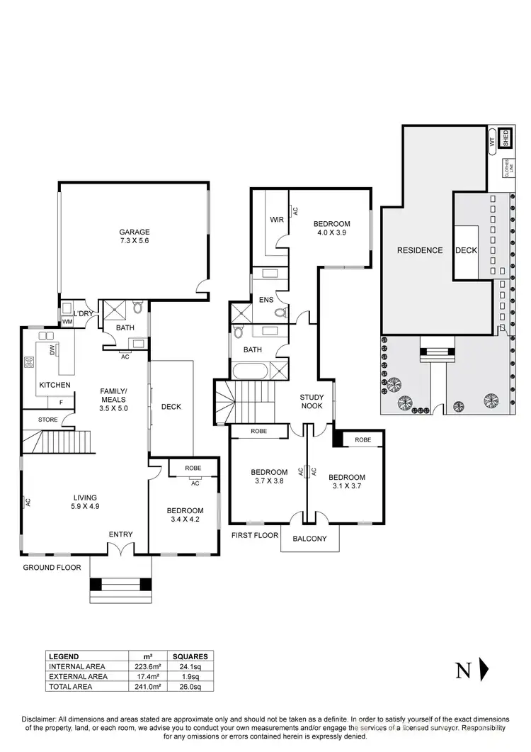 Floorplan of Homely townhouse listing, 4/21 Victoria Street, Doncaster VIC 3108