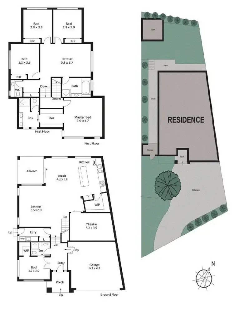 Floorplan of Homely house listing, 61 Russell Crescent, Doncaster East VIC 3109