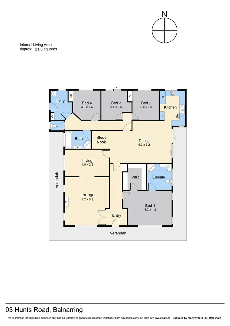 Floorplan of Homely rural property listing, 93 Hunts Road, Balnarring VIC 3926
