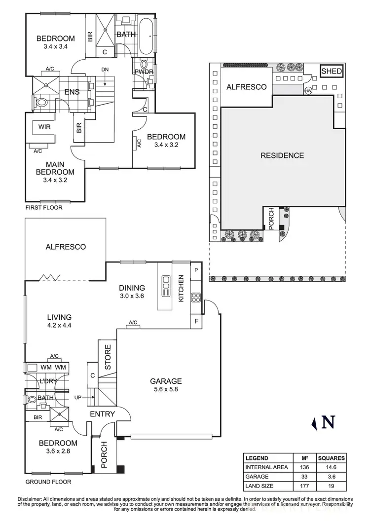 Floorplan of Homely townhouse listing, 3/22 Oliver Road, Templestowe VIC 3106