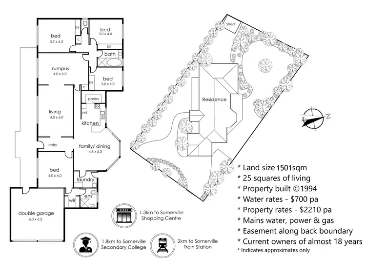 Floorplan of Homely house listing, 12 Woodlands Drive, Somerville VIC 3912