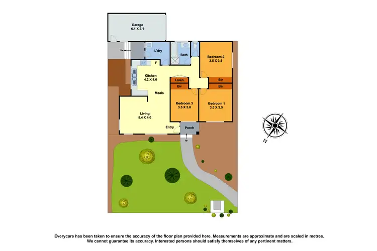 Floorplan of Homely unit listing, 1/65 Wungan Street, Macleod VIC 3085