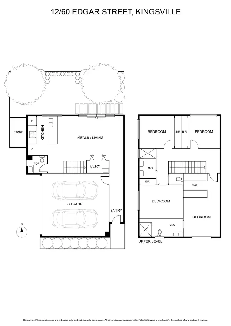 Floorplan of Homely townhouse listing, 12/60 Edgar Street, Kingsville VIC 3012