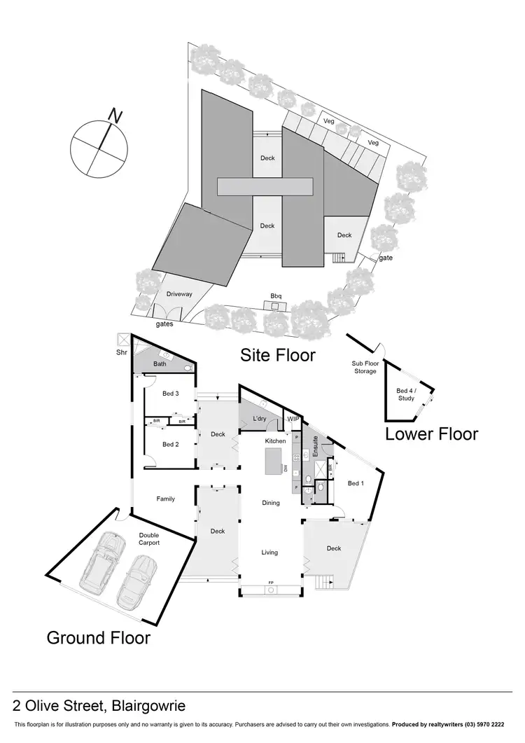 Floorplan of Homely house listing, 2 Olive Street, Blairgowrie VIC 3942