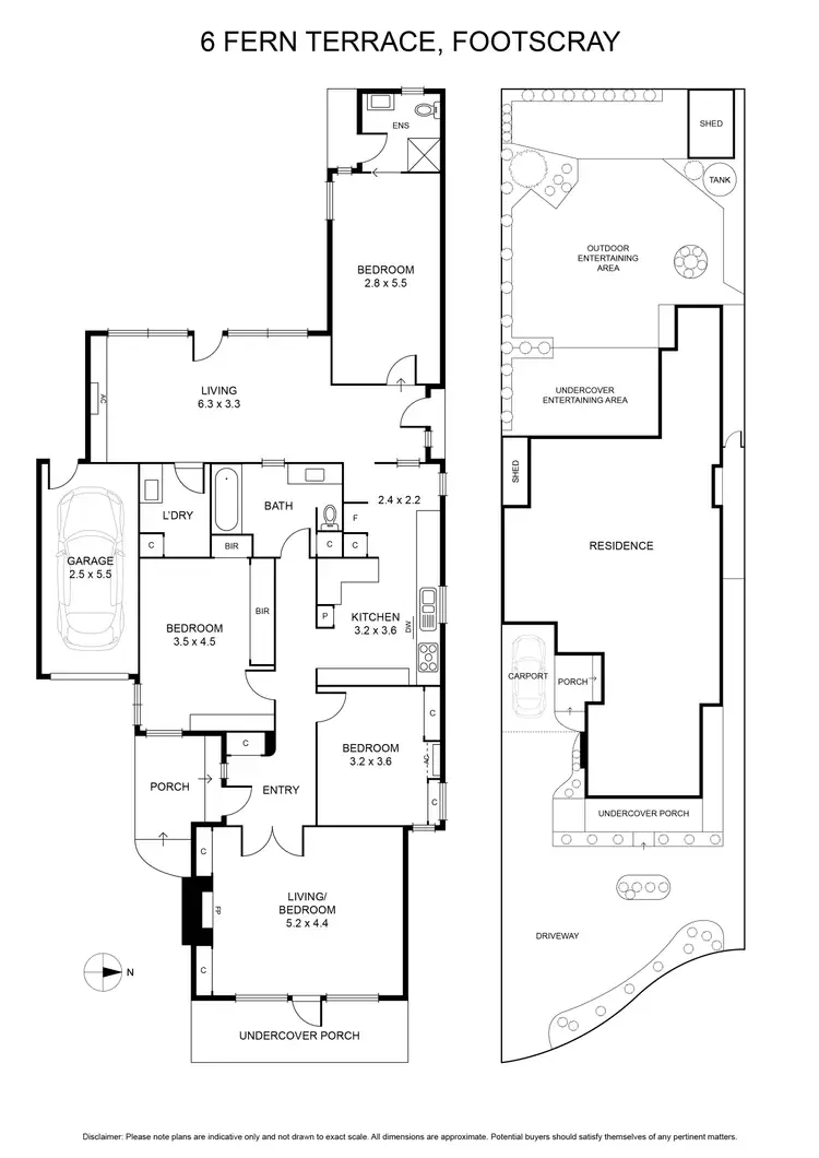 Floorplan of Homely house listing, 6 Fern Terrace, Footscray VIC 3011