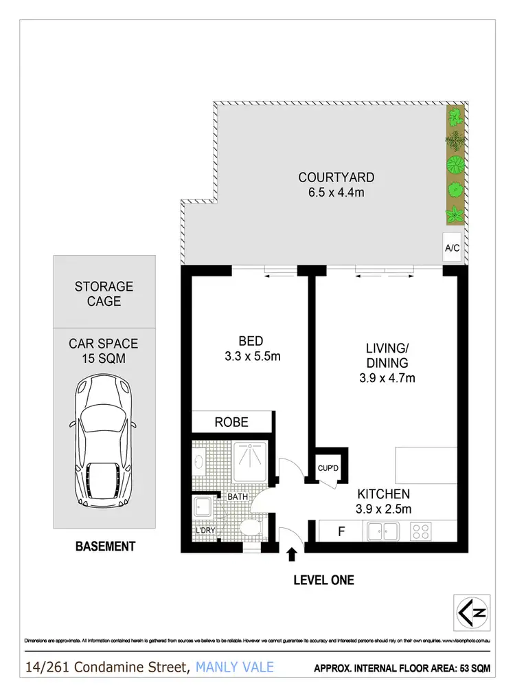 Floorplan of Homely apartment listing, 14/261 Condamine Street, Manly Vale NSW 2093