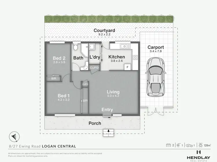 Floorplan of Homely unit listing, 8/27 Ewing Road, Logan Central QLD 4114