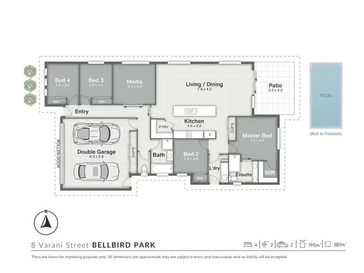 Floorplan of Homely house listing, 8 Varani Street, Bellbird Park QLD 4300