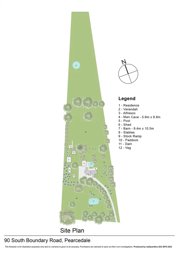 Floorplan of Homely rural property listing, 90 South Boundary Road East, Pearcedale VIC 3912