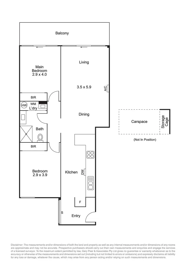 Floorplan of Homely apartment listing, 206/1177 Glen Huntly Road, Glen Huntly VIC 3163