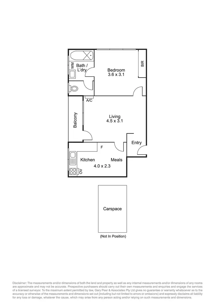 Floorplan of Homely apartment listing, 6/16 Adelaide Street, Murrumbeena VIC 3163
