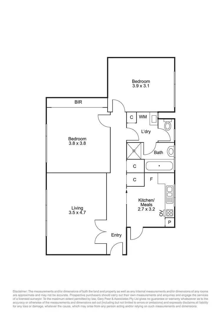 Floorplan of Homely apartment listing, 11/57 Lansdowne Road, St Kilda East VIC 3183