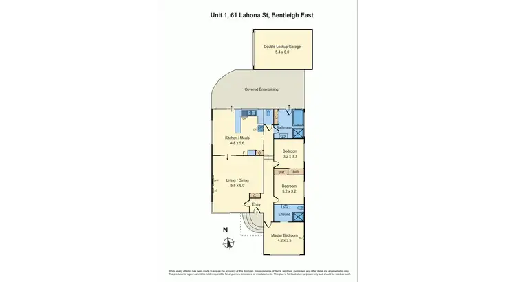 Floorplan of Homely house listing, 1/61 Lahona Avenue, Bentleigh East VIC 3165