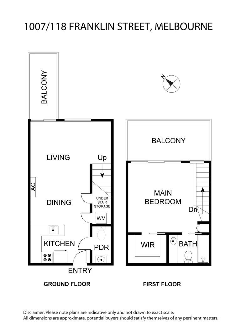 Floorplan of Homely apartment listing, 1007/118 Franklin Street, Melbourne VIC 3000