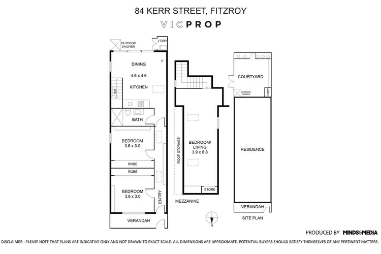 Floorplan of Homely house listing, 84 Kerr Street, Fitzroy VIC 3065