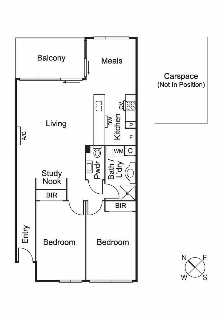 Floorplan of Homely apartment listing, 202/437 North Road, Ormond VIC 3204