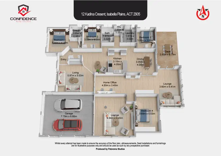 Floorplan of Homely house listing, 12 Kadina Crescent, Isabella Plains ACT 2905