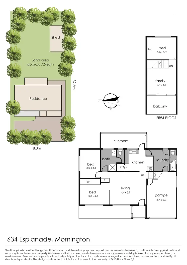 Floorplan of Homely house listing, 634 Esplanade, Mornington VIC 3931