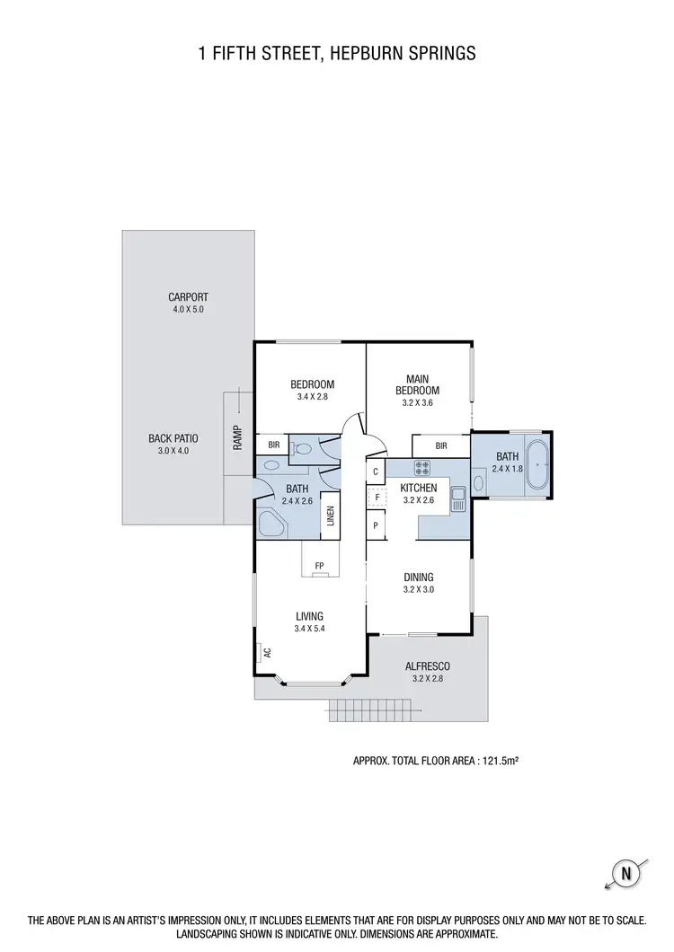 Floorplan of Homely house listing, 1 Fifth Street, Hepburn Springs VIC 3461