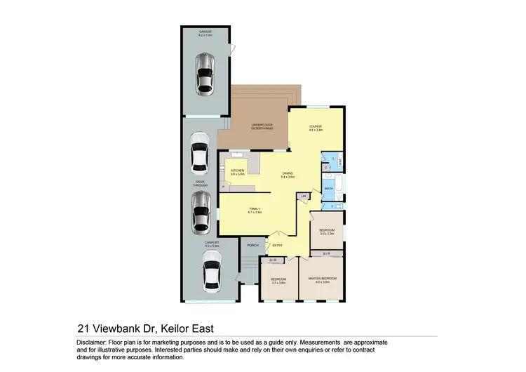 Floorplan of Homely house listing, 21 Viewbank Drive, Keilor East VIC 3033