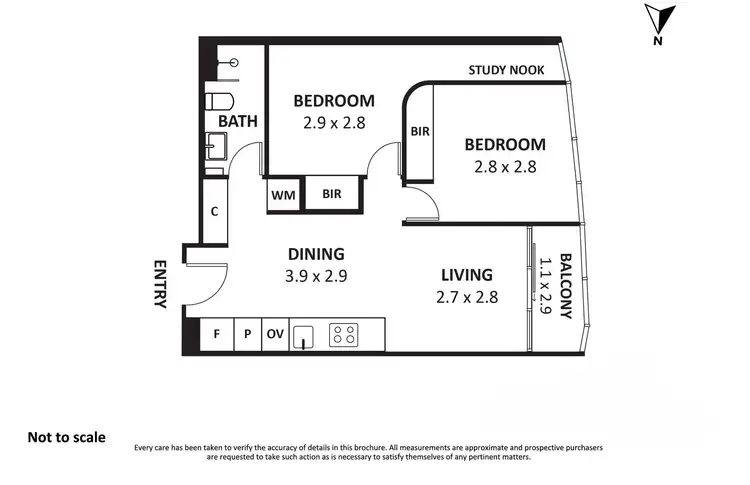 Floorplan of Homely apartment listing, 1205/105 Clarendon Street, Southbank VIC 3006