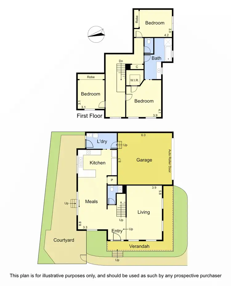Floorplan of Homely townhouse listing, 1/24-26 Para Road, Lower Plenty VIC 3093