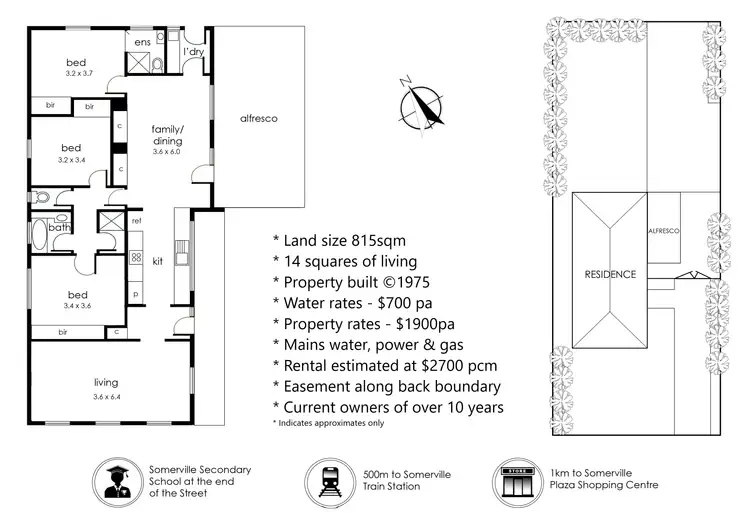 Floorplan of Homely house listing, 6 Sinclair Street, Somerville VIC 3912