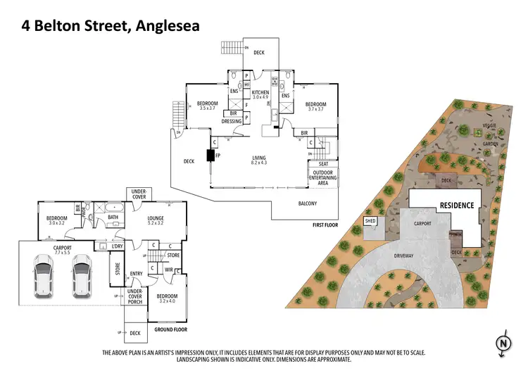 Floorplan of Homely house listing, 4 Belton Street, Anglesea VIC 3230