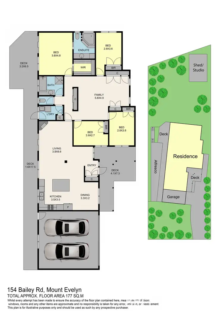Floorplan of Homely house listing, 154 Bailey Road, Mount Evelyn VIC 3796