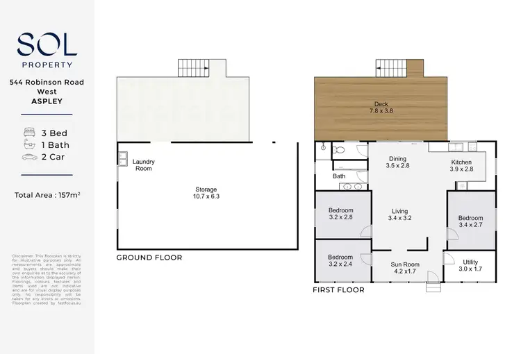 Floorplan of Homely house listing, 544 Robinson Road West, Aspley QLD 4034