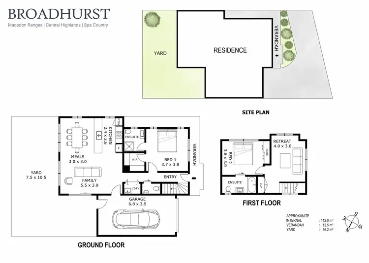 Floorplan of Homely townhouse listing, 1/31 Bourke Street, Kyneton VIC 3444