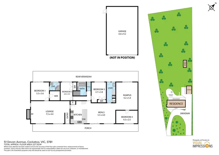 Floorplan of Homely house listing, 51 Devon Avenue, Cockatoo VIC 3781