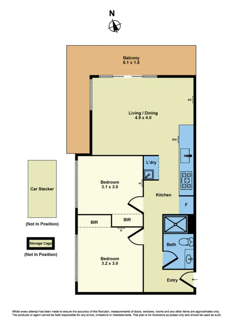 Floorplan of Homely apartment listing, 103/690 Barkly Street, West Footscray VIC 3012