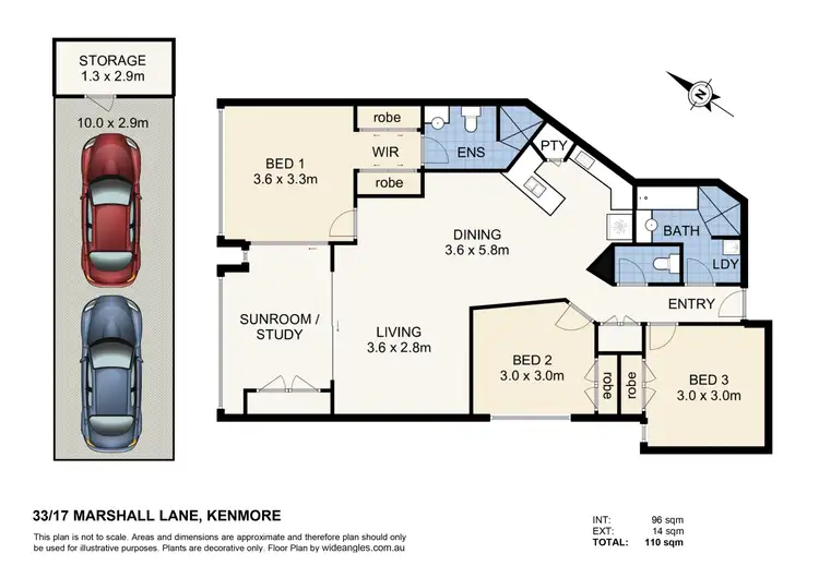 Floorplan of Homely unit listing, 33/17 Marshall Lane, Kenmore QLD 4069